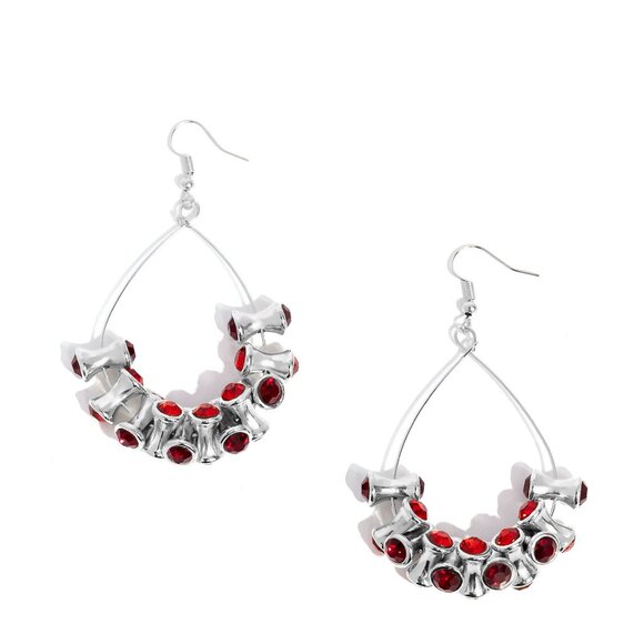 Courageous Chandelier - Red Earrings - Picture 2 of 2